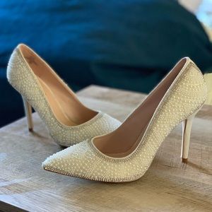 Pearled heels
